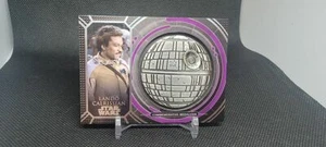 2017 Star Wars 40th Anniversary Medallion Lando Calrissian MMC-18 Purple 15/25 - Picture 1 of 1