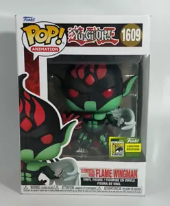 2024 SDCC Funko Pop Yu-Gi-Oh Elemental Hero Flame Wingman Pegatina Oficial - Imagen 1 de 6