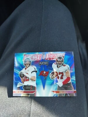 2021 Panini Playoff - Thunder and Lightning Blue Prizm #TL-4 Tom Brady, Rob... - Image 1 of 2