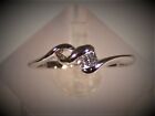 18kt Wgp White  Aaa Grade Cubic Zirconia Dress Ring Sizes 5 And 6 Us - Free Post