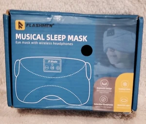 Flashmen musikalische Schlafmaske mit kabellosen Kopfhörern - grau - offene Box - Bild 1 von 4