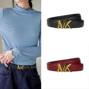Leather Belt Minimalist Black for Versatile Business Casual Jeans Dresses pants - Picture 1 of 8