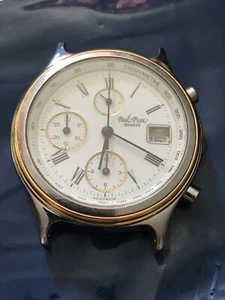 Paul Picot Chronograph Ref. 4887-3147 MecaQuartz ETA , Steel & Yellow Gold bezel - Foto 1 di 7