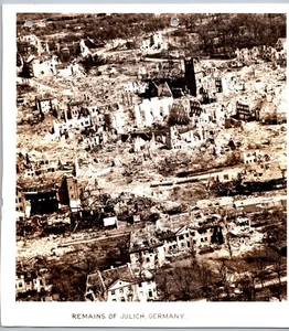 WWII "Restricted" Foto US PRS Resti di Bombe Distrutte Julich Germania - Foto 1 di 3