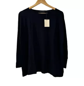 Hatch Women's Black The Long sleeve Tee Size 0 NWT $108 MSRP NEW - Picture 1 of 8