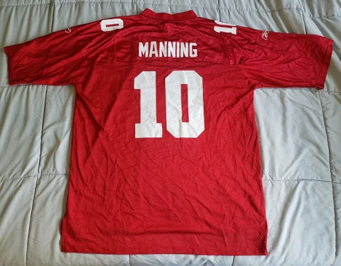 Reebok On Field NFL New York Giants Eli Manning Jersey Size 2XL EUC XXL Cover