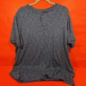 Mens Apt 9 Henly S/S Heather Blue Size XL - Picture 1 of 4