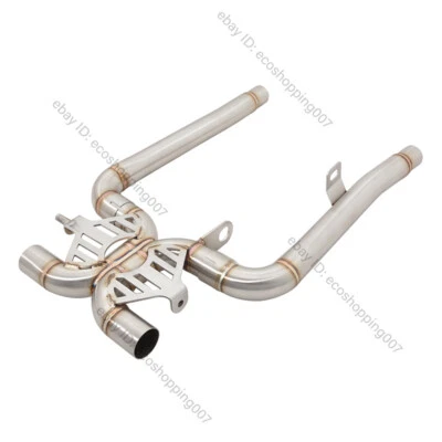 For Triumph Bonneville T120 T100 Gold Line Motorcycle Exhaust System Middle Pipe - Image 1 of 4