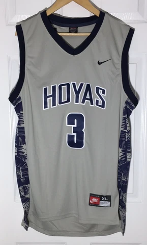 Mens Alan Iverson #3 Georgetown Hoyas Basketball Jersey Size XL Gray NCAAA Cover