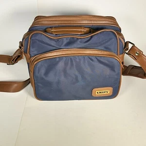 Vintage Grips Camera Bag w/ Leather Strap Padded Insulated - Picture 1 of 9