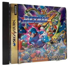 ROCKMAN X3 Megaman Sega Saturn SS Japan Region Title Game CAPCM 1995 Action - Foto 1 di 20