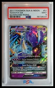 Pokemon S&M Guardians Rising Toxapex GX #57 PSA 9 - Picture 1 of 2
