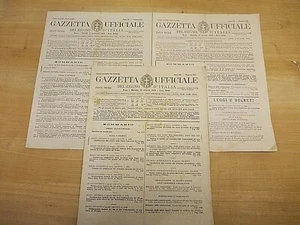 3 NUMERI DELLA " GAZZETTA UFFICIALE DEL REGNO D'ITALIA " 1939 - Picture 1 of 7