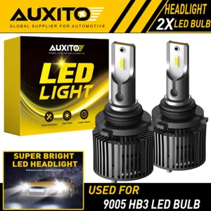 AUXITO 9005 HB3 LED Headlight Bulbs Error Free 6000K Light Lamps High Beam X1 EA - Picture 1 of 12