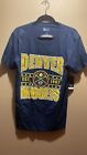 NBA Denver Nuggets Mens Logo Est. 1967 Basketball T Shirt Blue Size M NWT