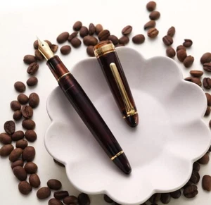 WANCHER Limited SAILOR Original Profit 21 Mocha Brown 21K Fountain Pen - Picture 1 of 10