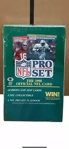 1990 Pro Set Series 1 Football Wax Box Factory Sealed 36 Packs Lombardi Hologram - Picture 1 of 3