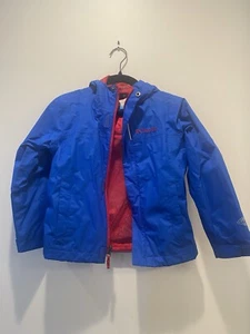 Columbia Rain Jacket Waterproof Full Zip Blue Boys XXS 4/5 - Picture 1 of 4