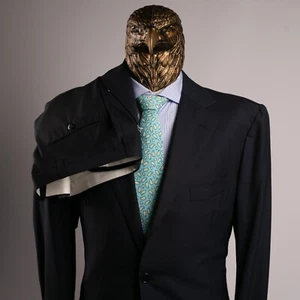 NWT $6850 CESARE ATTOLINI Wool 180'S Striped Suit Midnight Blue 42US/52IT - Picture 1 of 24