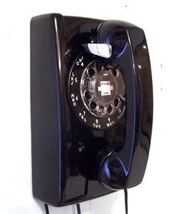 Teléfono de pared con sistema de campana eléctrico occidental vintage restaurado, funciona perfecto - Imagen 1 de 7