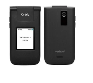 Teléfono abatible pospago Orbic Journey V RC2200L negro 4G LTE (desbloqueado) - caja abierta - Imagen 1 de 3