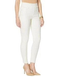 DG2 Diane Gilman Ivory Petite Virtual Stretch Ultra Skinny Jegging New Jeans - Picture 1 of 7