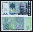 NORWAY 200 KRONER P50 C 2004 NORTH POLE MAP UNC MONEY BILL NORWEGIAN BANK NOTE