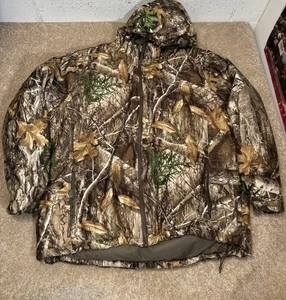 Real Tree Realtree Edge Camo Insulated Hunting Puffer Jacket Men's XL - Picture 1 of 8