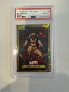 2024 Topps Chrome Marvel Zaffiro Wolverine Oro /50 PSA 10 - Foto 1 di 2