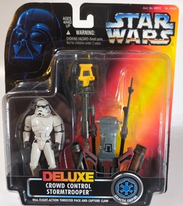 CROWD CONTROL STORMTROOPER Deluxe Star Wars POTF POT3.75" Figure Hasbro 1996 NEW - Picture 1 of 2