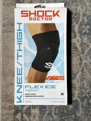 Shock Doctor Recovery Flex Ice Therapy Knee Thigh Compression Sleeve, Size M - Image 1 of 2