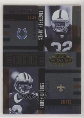 2005 Playoff Honors Class Reunion Foil /250 Aaron Brooks Edgerrin James HOF - Image 1 of 2