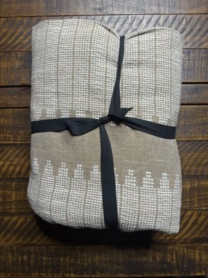 West Elm Reversible Woven Bed Blanket - Cardamon - Queen Nwot - Image 1 of 3