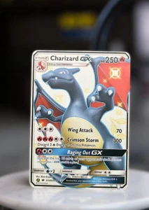 Charizard GX Pokemon Gold Metal Card Collectible Gift/Display - Picture 1 of 2