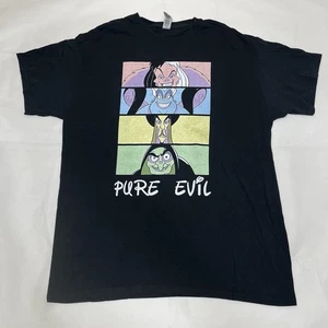 Camisa Disney Villains Pure Evil Camiseta Negra Gráfica Talla L - Imagen 1 de 7