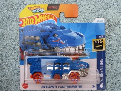Hot Wheels H4C 055 HW ULTIMATE T-REX TRANSPORTER blue 2024 55/250 CaseC New - Image 1 of 2