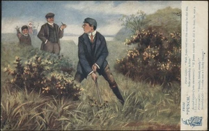 GB. Used Tuck's Postcard Golfing Jokes from "PUNCH" He was a Lucky Beggar 1908 - Picture 1 of 2