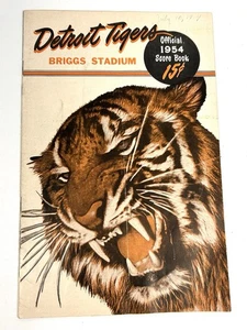 1954 Detroit Tigers vs Baltimore Orioles offizielles Notenbuch • 10. Juli 1954 - Bild 1 von 6