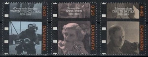 DANIMARCA 1989 Il cinema danese 3v MNH** - Picture 1 of 1