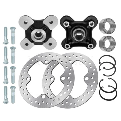 Kit de 2 bujes y rotores de rueda delantera/trasera para Polaris RZR XP 1000 RZR XP 4 1000 RZR RS1 Foto 1 de 4