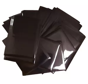 50 Black Deck Protector Loose Card Sleeves Standard Size Gaming FREE SHIPPING - Picture 1 of 3