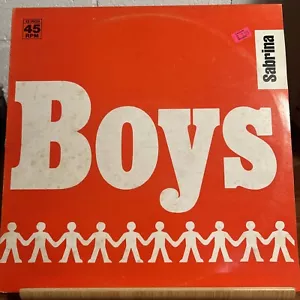 SABRINA 🖸 BOYS Summertime Love Virgin 886 241-1 45 Vinyl 12" Record 1988 (S5.5) - Picture 1 of 2