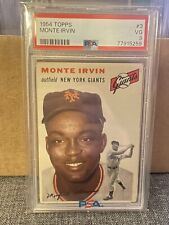 1954 Topps Monte Irvin #3 PSA 3 New York Giants HOF 3647