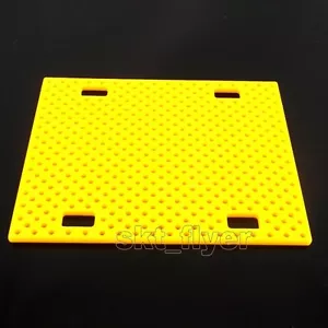 2pcs Car Chassis Perforated Plastic Panel Car Frame DIY For Robotic Toy Model - Picture 1 of 5