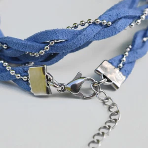 Juego de abrazaderas de cinta de acero inoxidable de 8 mm con/sin colgante de cadena - Imagen 1 de 5