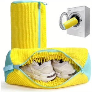 Bolsa duradera para lavadora de zapatos de lavandería - cremallera amarilla azul para todo tipo de zapatos - Imagen 1 de 8