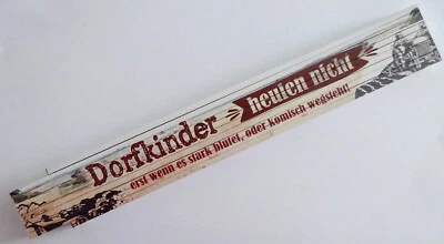 VIELESUENSTIG BY ROBBY WANKA Zollstock Meterstab 2m - Dorfkinder heulen nicht stark blutet oder wegsteht