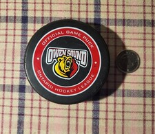 Owen Sound Attack Official OHL Game Hockey Puck