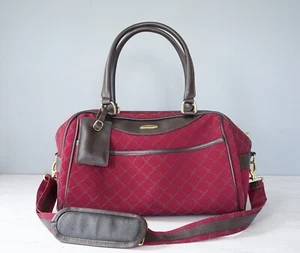 PIERRE CARDIN Duffle Travel Bag Designer Monogram Gym Weekend Preppy Academia - Picture 1 of 17