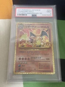 Charizard PSA 9 001/025 25th Anniversary Edition Promo Pokemon Card Japanese - Picture 1 of 2
